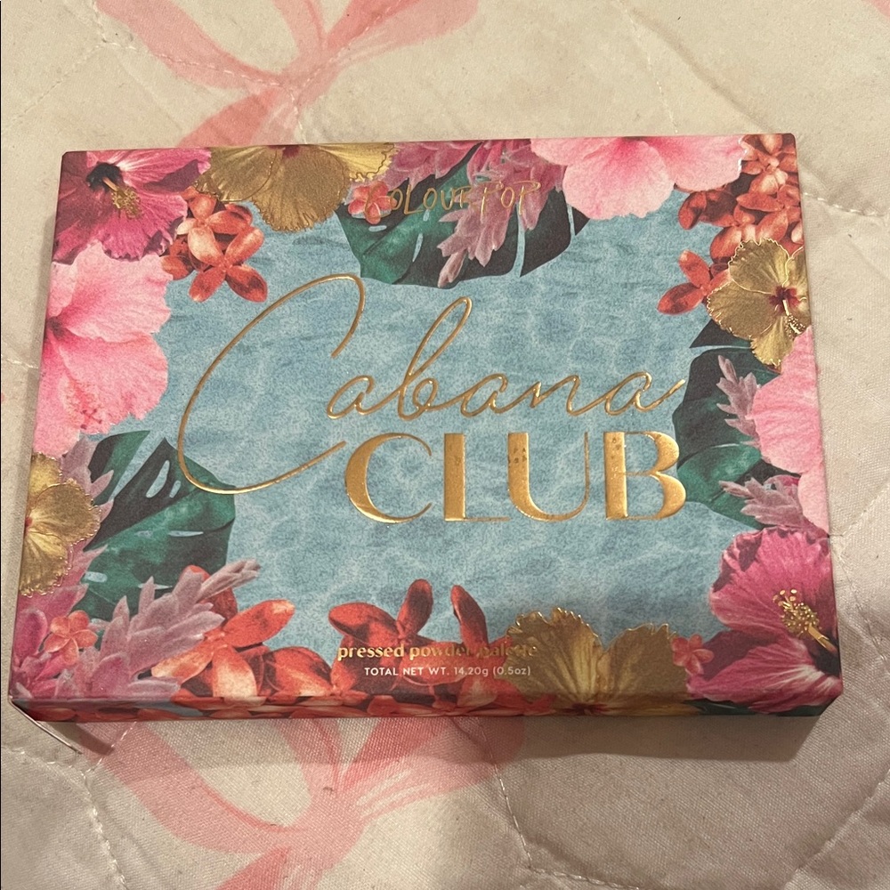 ColourPop Cabana Club Eyeshadow Palette - Teal, Pink, Gold, Coral